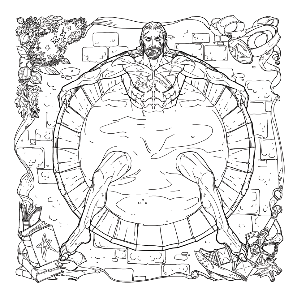 The-Witcher-Adult-Coloring-Book-Page-1