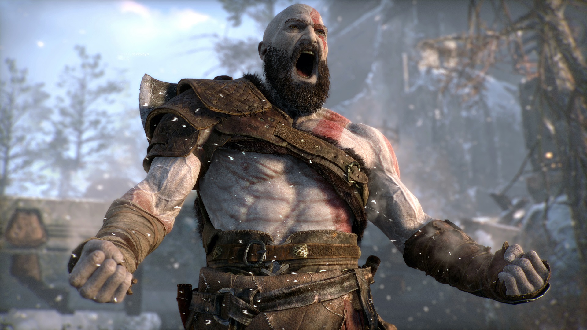 Kratos God of War Rage Angry