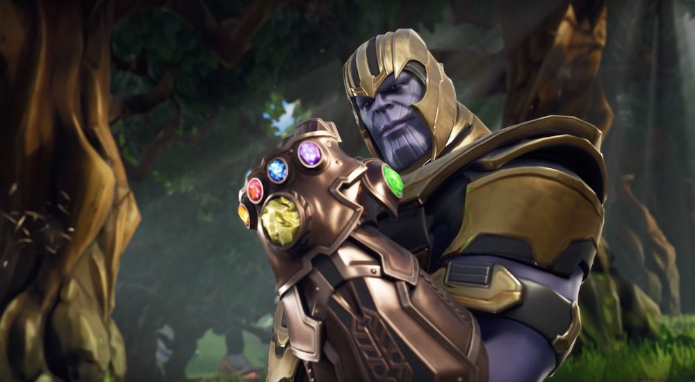 Thanos Fortnite Purple Gauntlet Marvel Badass