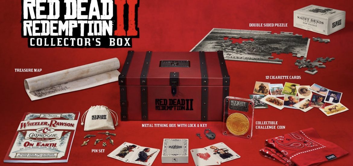 Red Dead Redemption collector’s box kaarten munt coin verzamel