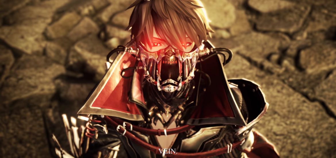Code Vein looking mask glow eyes