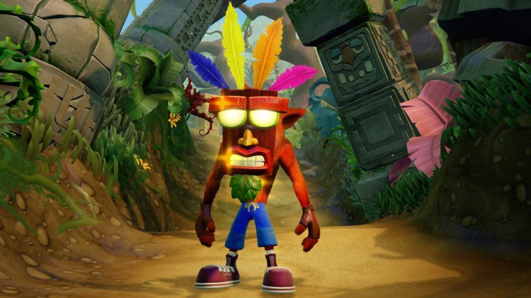 Crash Bandicoot mask trilogy jungle