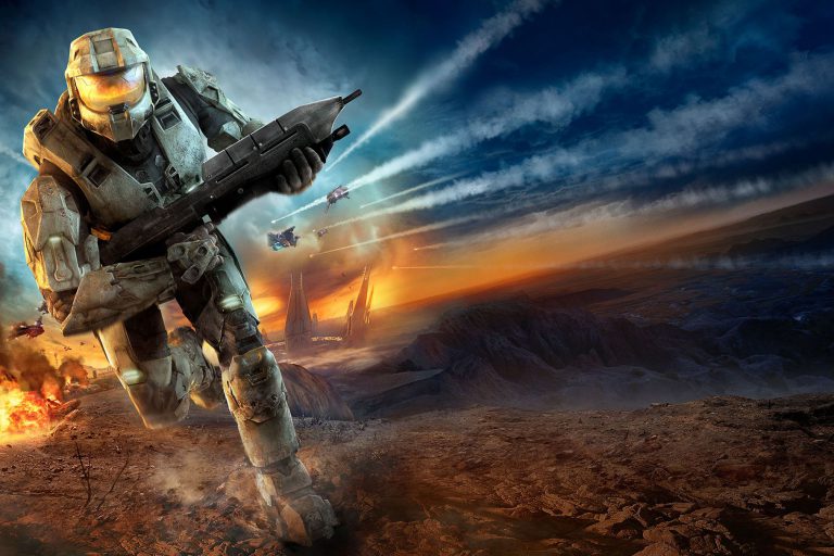 Halo tv master chief running explosion