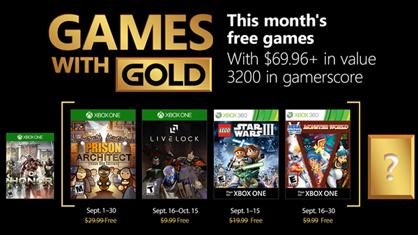 Games with Gold september