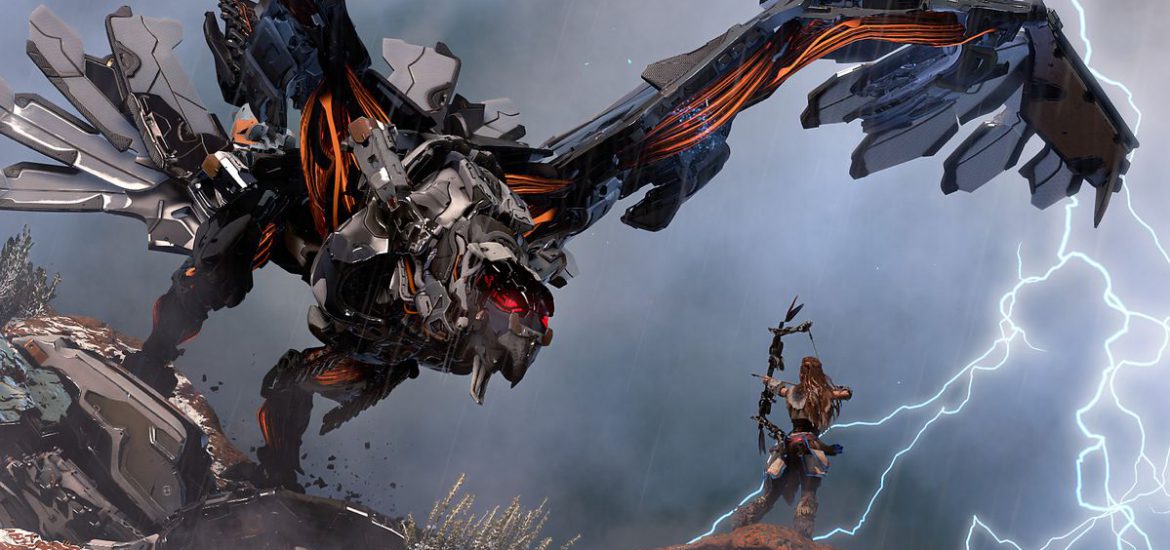 Horizon Zero Dawn aloy shooting