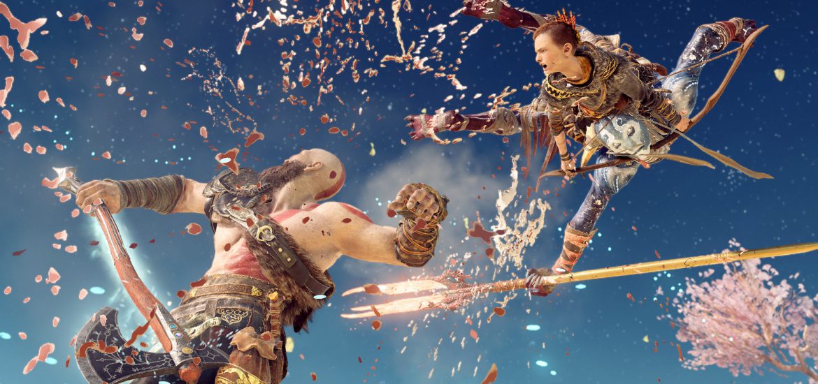 god of war kratos son fighting