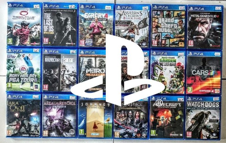 PS4 games collection