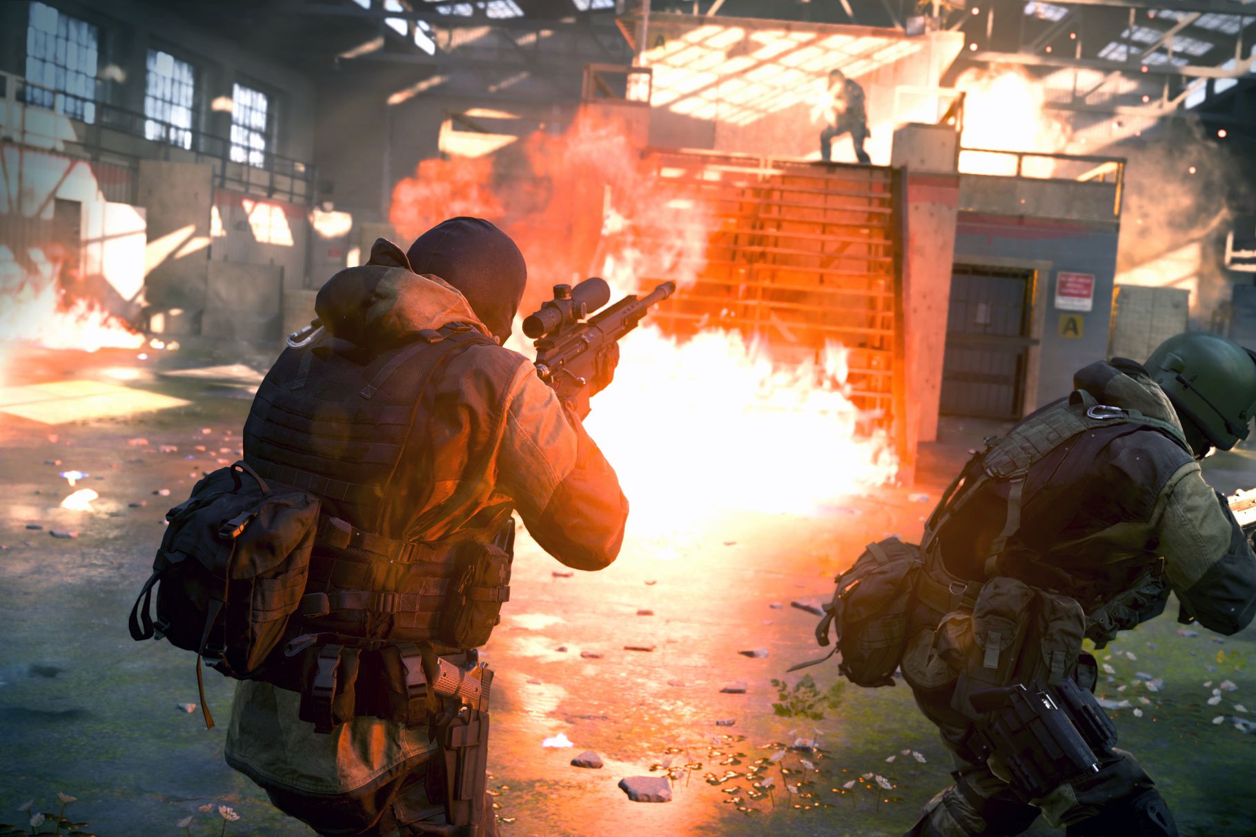 modern warfare gunfight