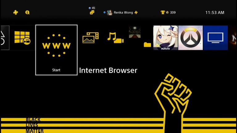 black lives matter theme PS4