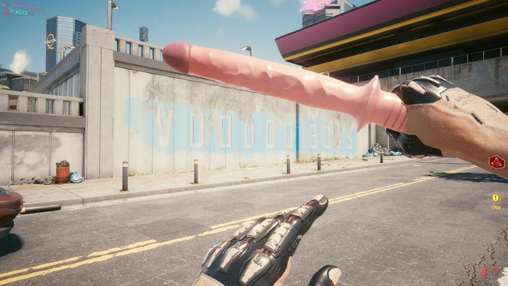 cyberpunk dildo weapon