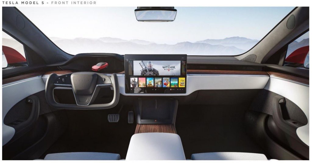 Tesla S gaming