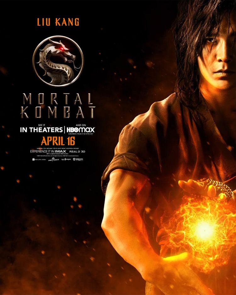 mortal kombat character poster liu kang
