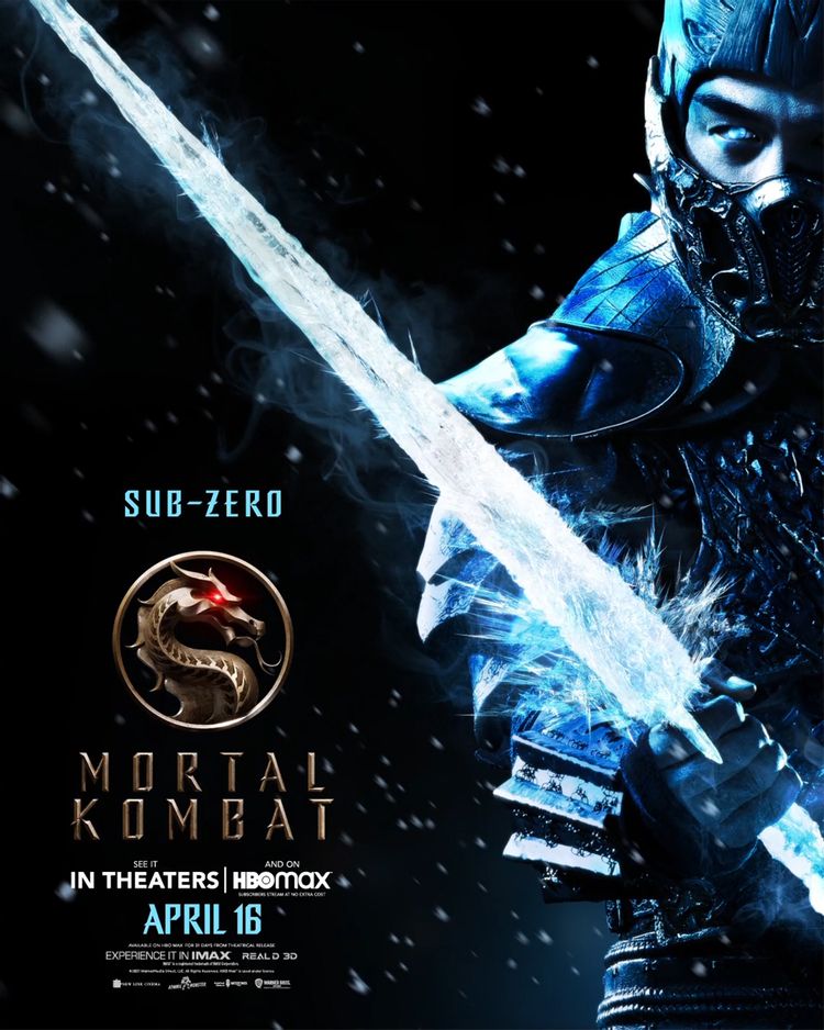 mortal kombat character poster sub zero