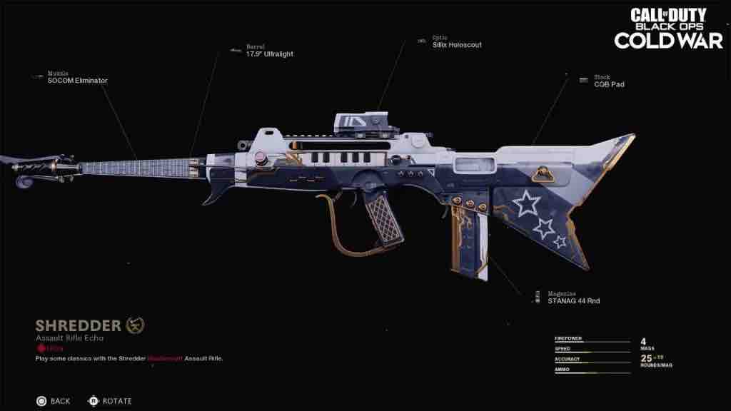 Keyboard assault rifle