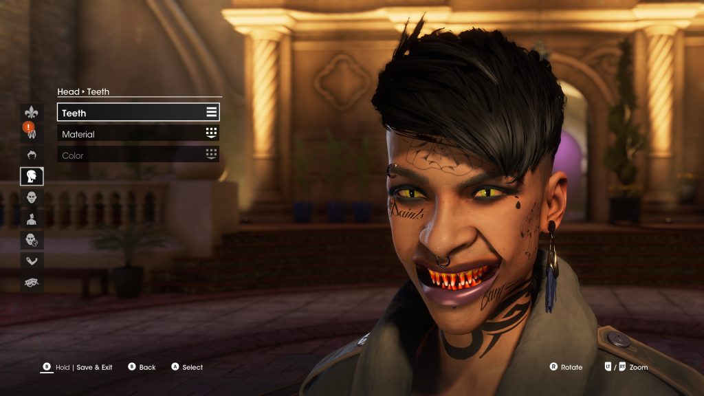 character tattoo face extreme female night