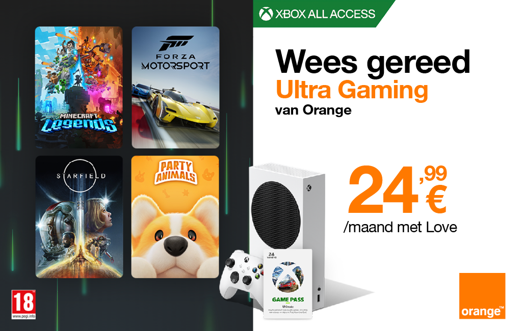 Xbox all access orange ultra gaming pack