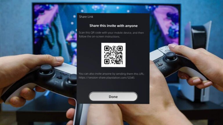 multiplayer QR code PS5