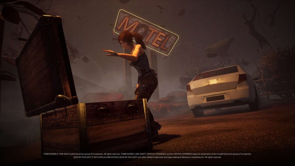 Dead by daylight lara croft 2
