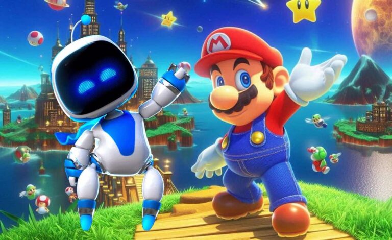 Astro Bot Mario