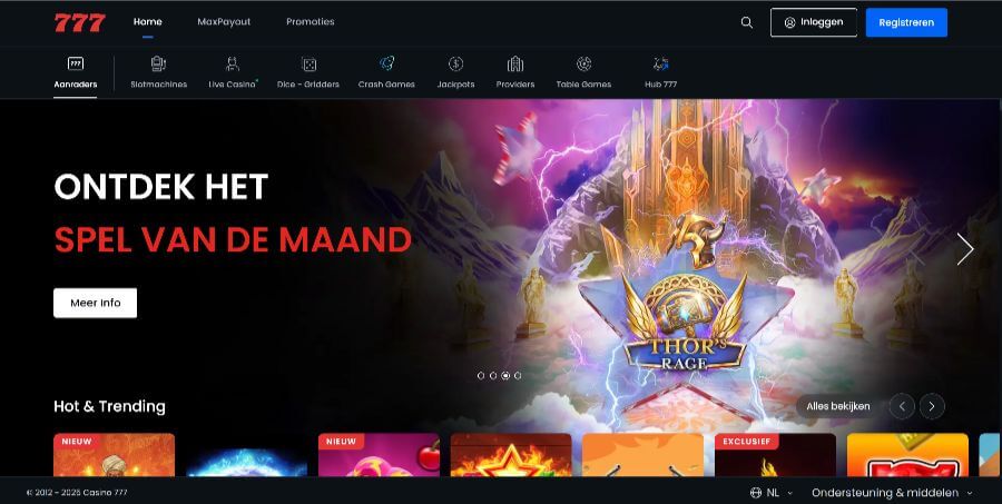 Casino 777 - Beste goksites Nederland startpagina