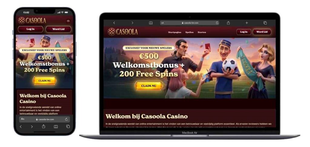 Casoola Meilleur casino en ligne en Belgique pour 2026