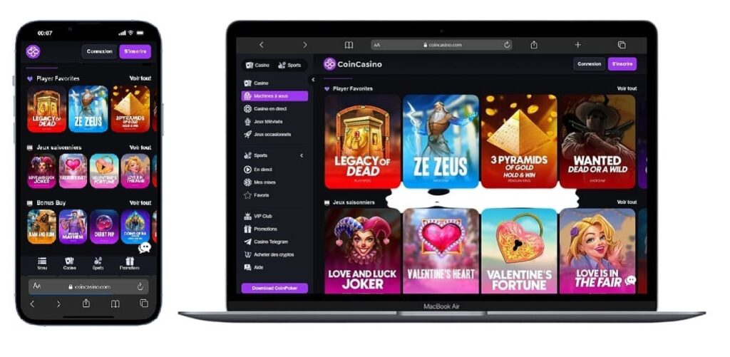 CoinCasino Meilleur casino en ligne retrait immédiat en Belgique pour la crypto technologie