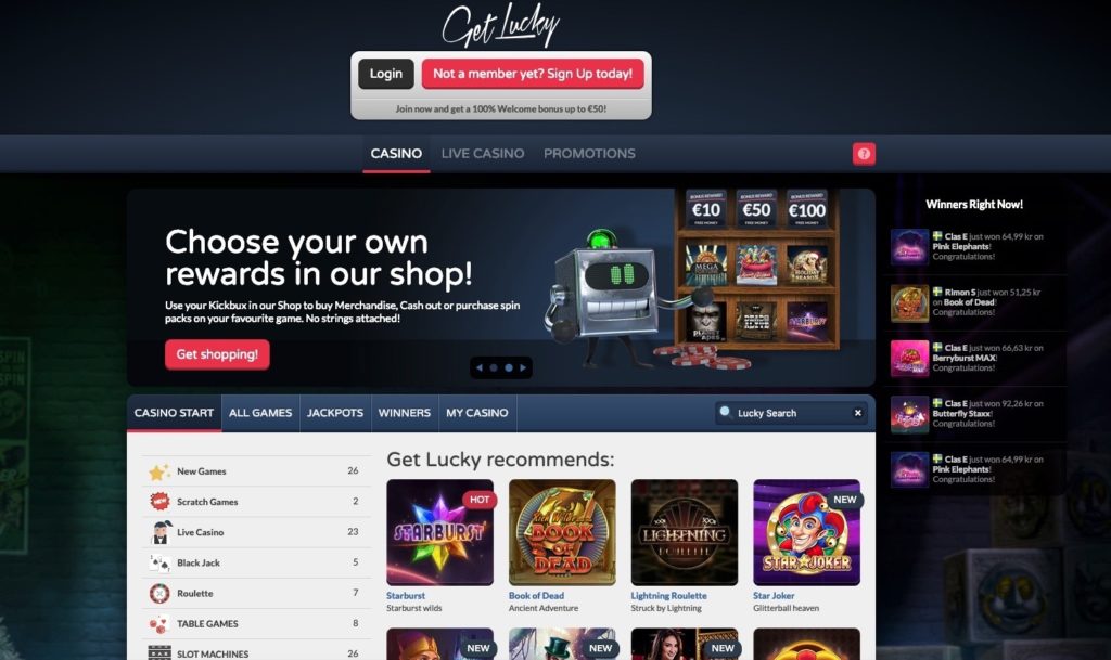 GetLucky - Beste goksites Nederland startpagina