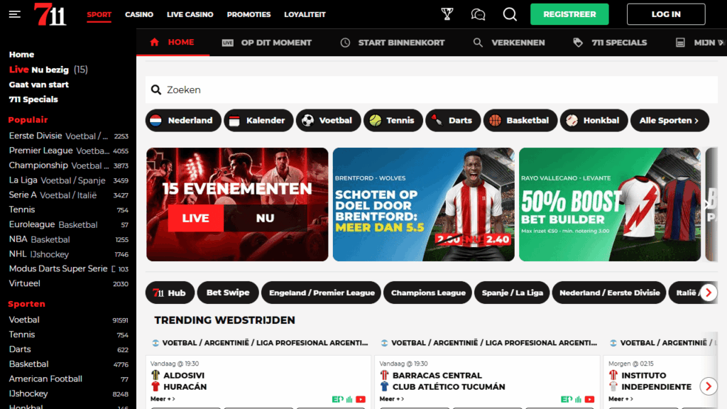 711, 7 x € 11 free bets WK 2026
