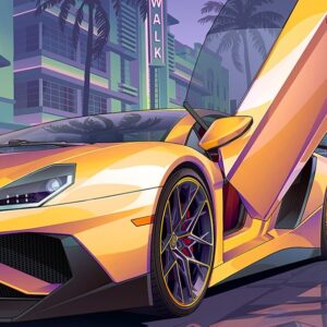 De Infernus supercar op de GTA 6 coverart